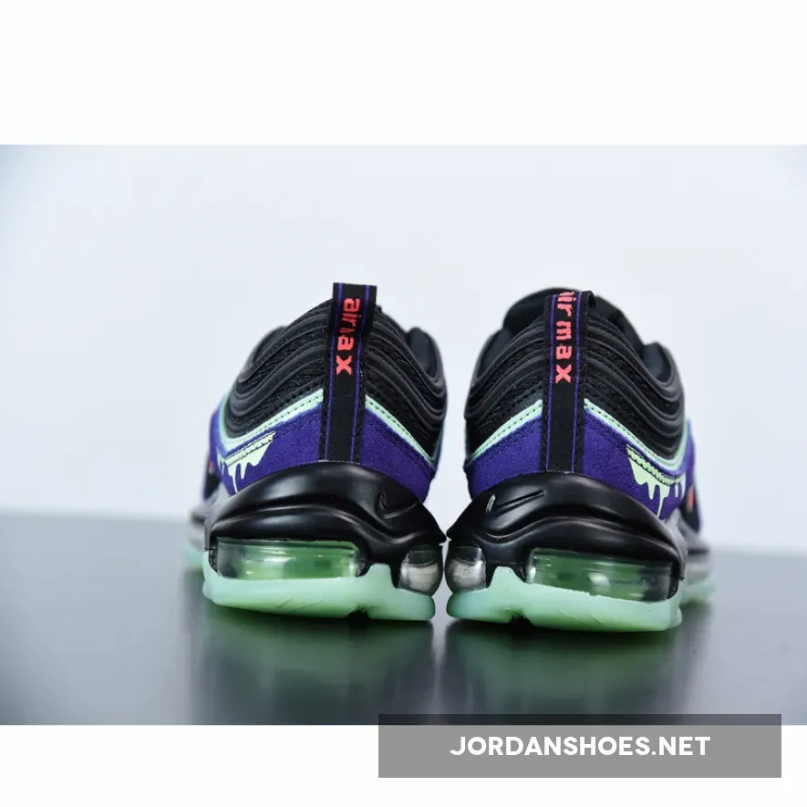 Nike Air Max 97 'Halloween Slime' Black/Flash Crimson/Court Purple Nike Air Max 97 'Halloween Slime' Black/Flash Crimson/Court Purple