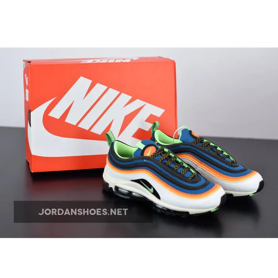 Nike Air Max 97 White Blue Orange