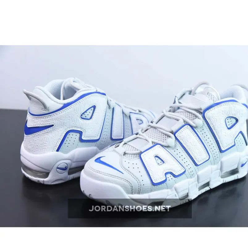 Nike Air More Uptempo "Embossed" White Royal Nike Air More Uptempo "Embossed" White Royal