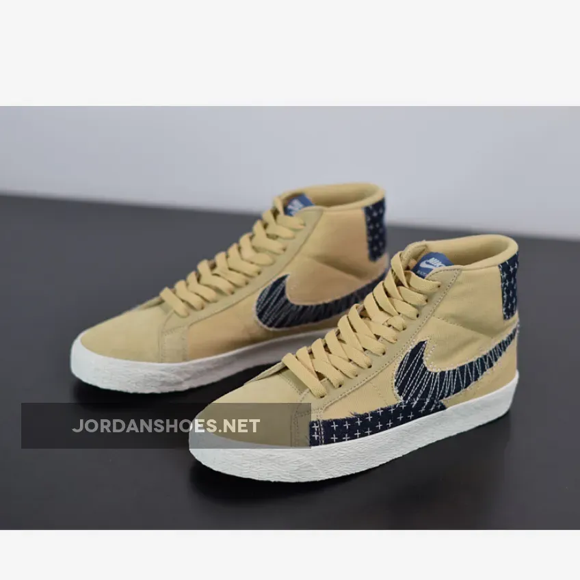 Nike Blazer Mid Sesame/Mystic Navy-Sail-Gum Light Brown Nike Blazer Mid Sesame/Mystic Navy-Sail-Gum Light Brown