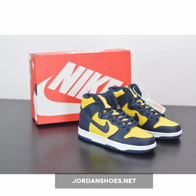 Nike Dunk High "Michigan" Varsity Maize/Midnight Navy