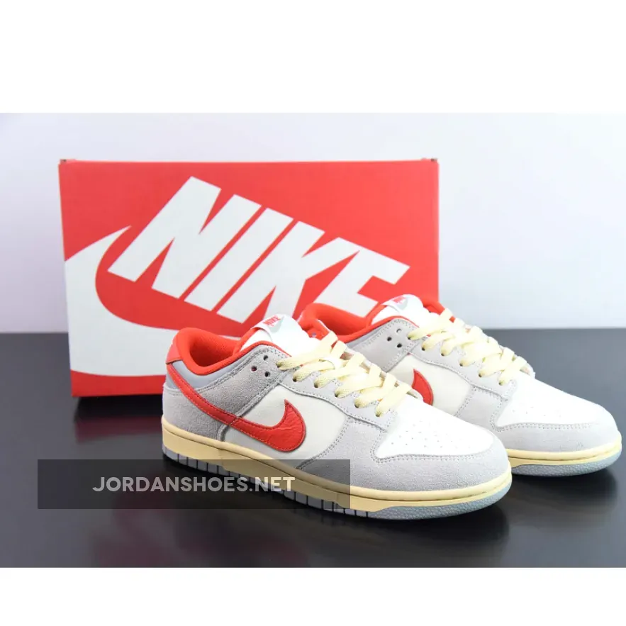 Nike Dunk Low "Athletic Department" Grey/Red