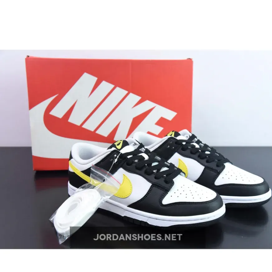 Nike Dunk Low Black Yellow White