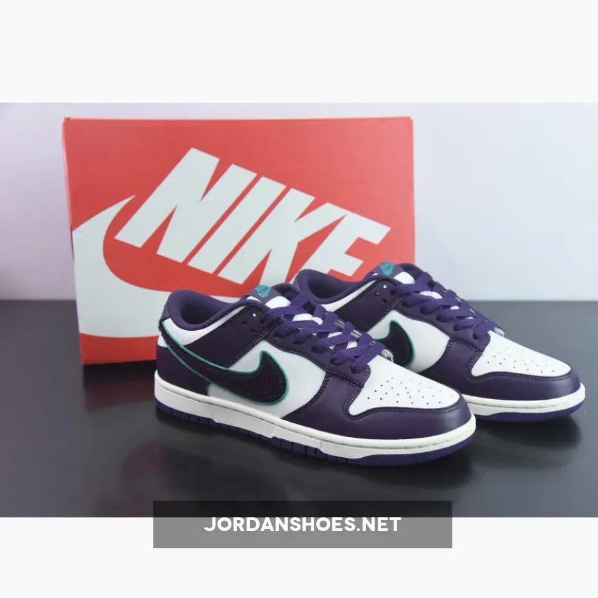 Nike Dunk Low "Chenille Swoosh" Sail/Grand Purple