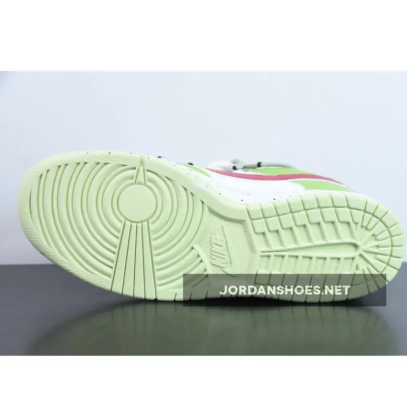 Nike Dunk Low Custom Green White Red Nike Dunk Low Custom Green White Red