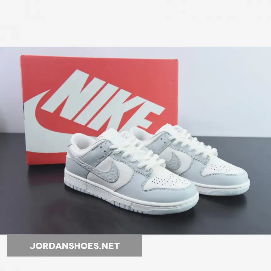 Nike Dunk Low "Needlework" Sail/Tawny-Metallic Silver