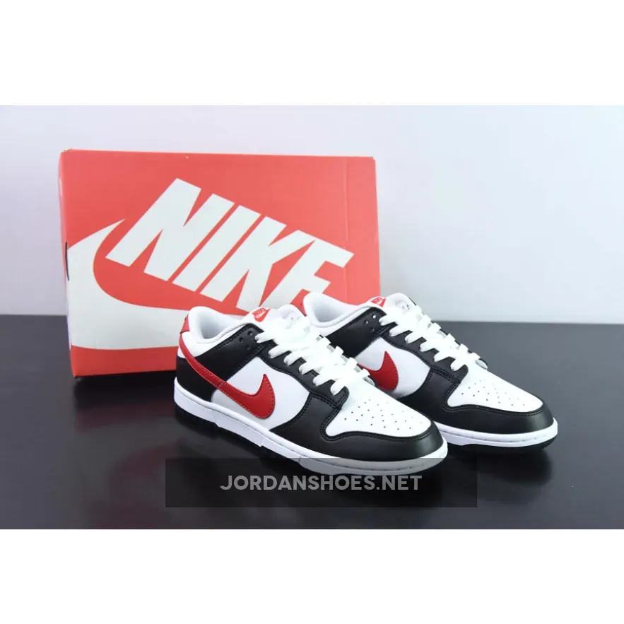 Nike Dunk Low Retro Red Swoosh Panda