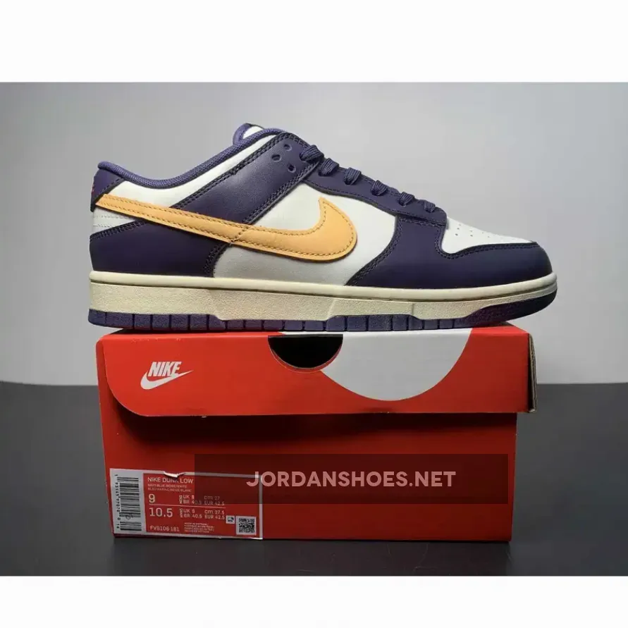 Nike Dunk Low Sail/Coconut Milk-Purple Ink-Melon Tint Nike Dunk Low Sail/Coconut Milk-Purple Ink-Melon Tint