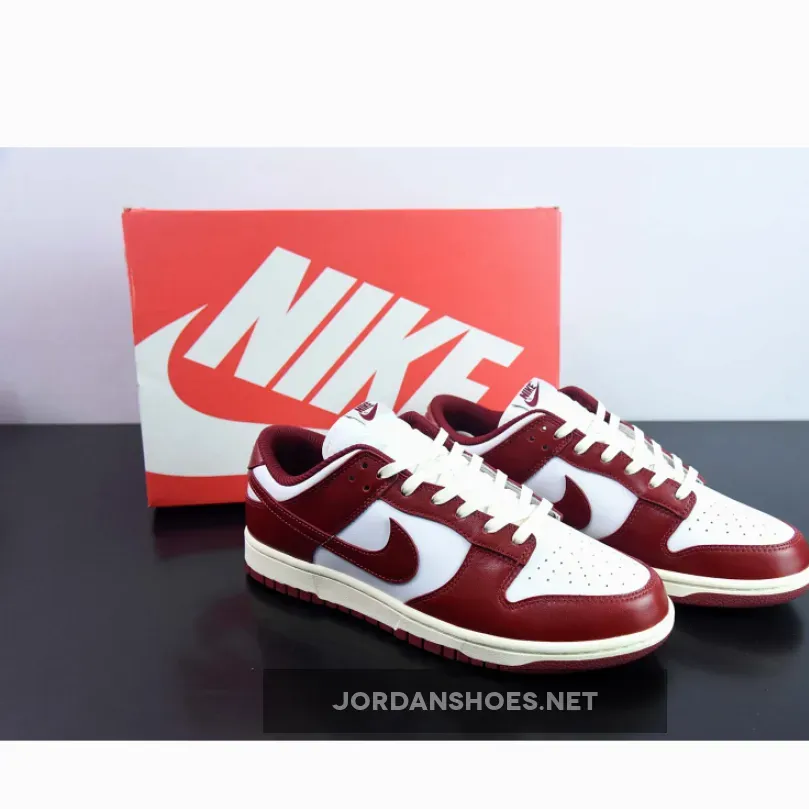 Nike Dunk Low White/Team Red-Coconut Milk