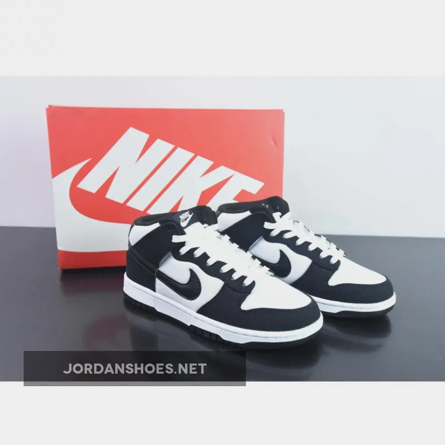 Nike Dunk Mid "Panda" White Black