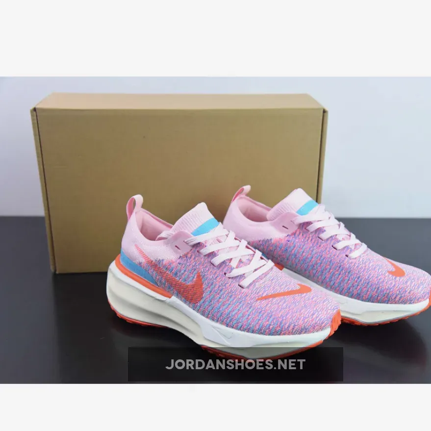 nike invincible run flyknit 3 wmns pink white dr2660-600