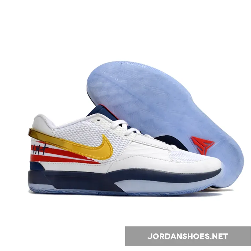 Nike JA 1 "USA" White Navy Gold Red
