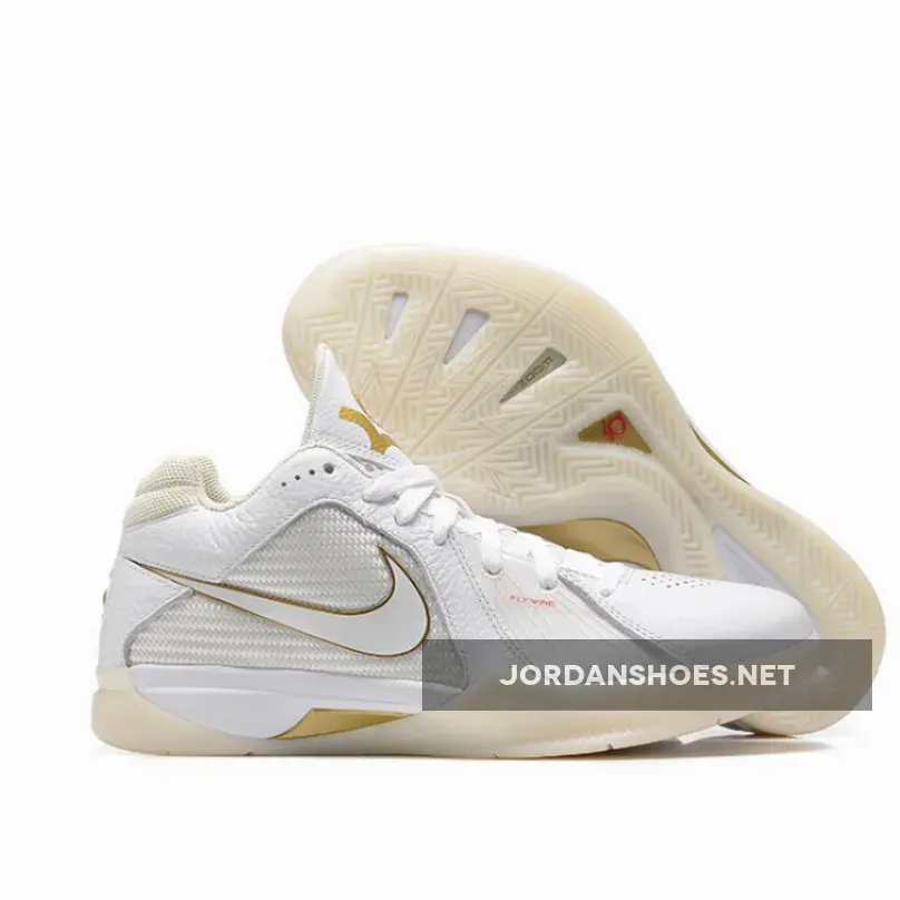 Nike KD 3 Retro White Metallic Gold