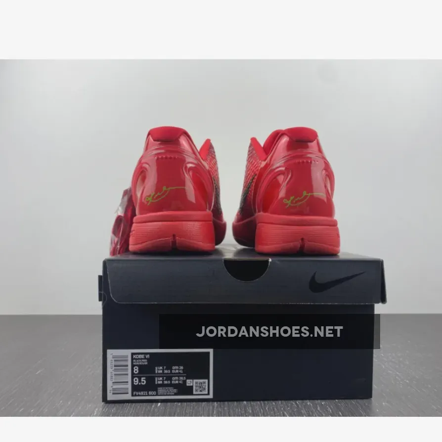 Nike Kobe 6 "Protro Reverse Grinch" Black-Electric Green / Red Nike Kobe 6 "Protro Reverse Grinch" Black-Electric Green / Red