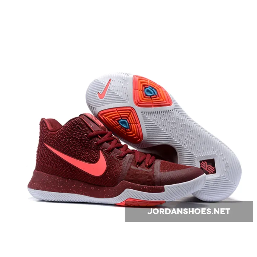Nike Kyrie 3 "Warning" Team Red/Hot Punch-White