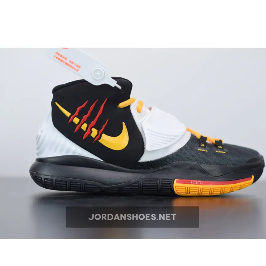 Nike Kyrie 6 "Bruce Lee" Black/White-Del Sol-Gym Red Nike Kyrie 6 "Bruce Lee" Black/White-Del Sol-Gym Red