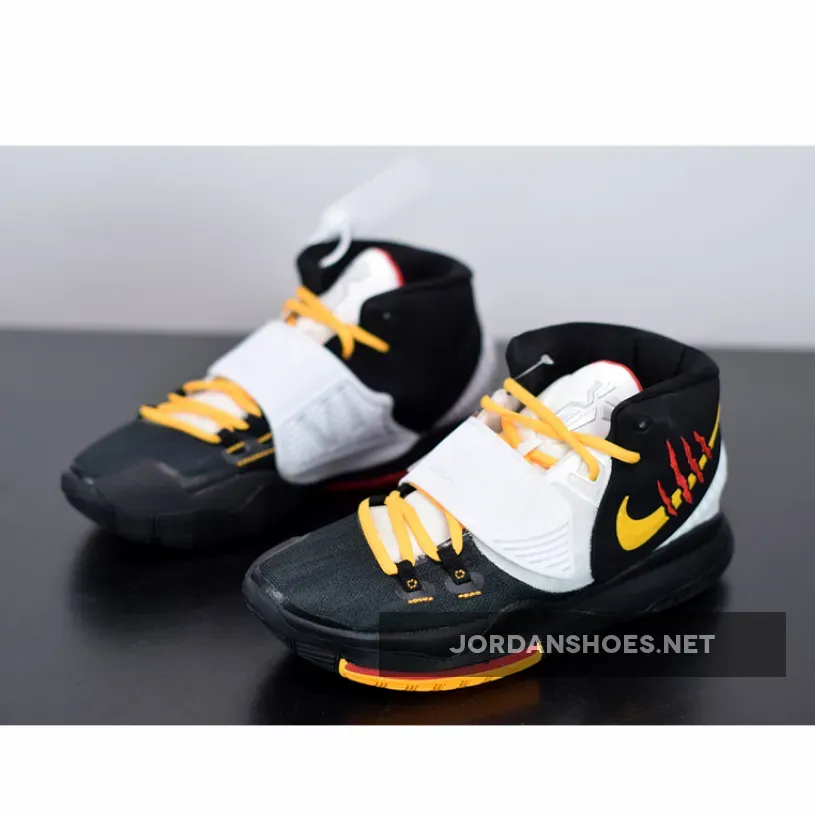 Nike Kyrie 6 "Bruce Lee" Black/White-Del Sol-Gym Red Nike Kyrie 6 "Bruce Lee" Black/White-Del Sol-Gym Red