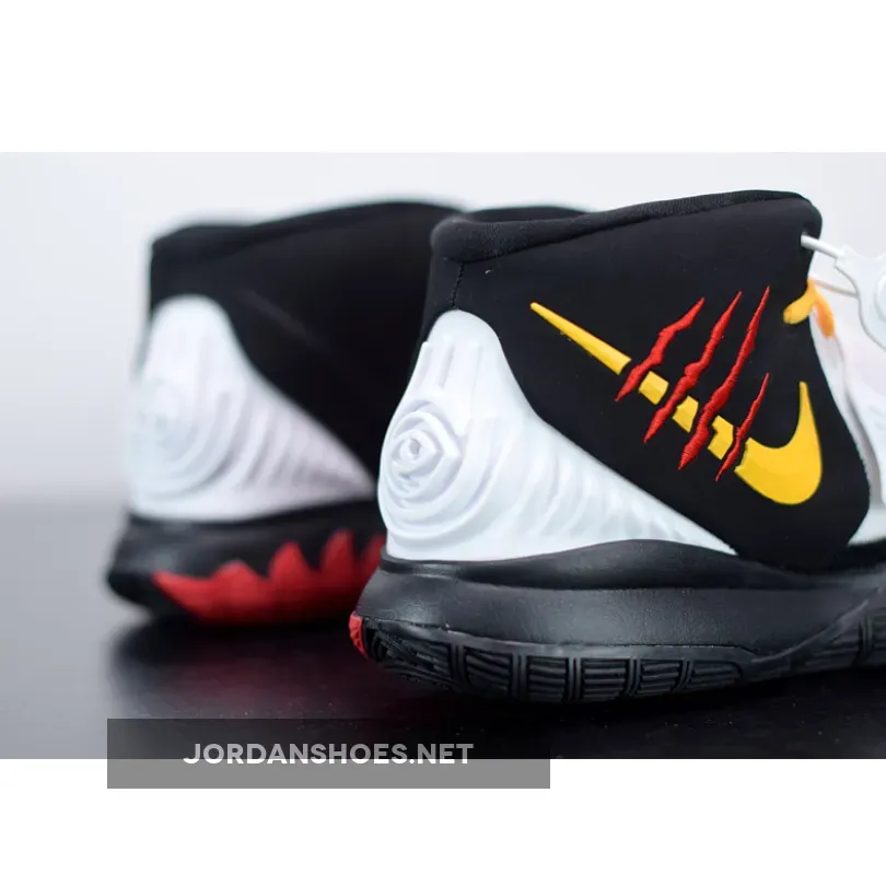 Nike Kyrie 6 "Bruce Lee" Black/White-Del Sol-Gym Red Nike Kyrie 6 "Bruce Lee" Black/White-Del Sol-Gym Red