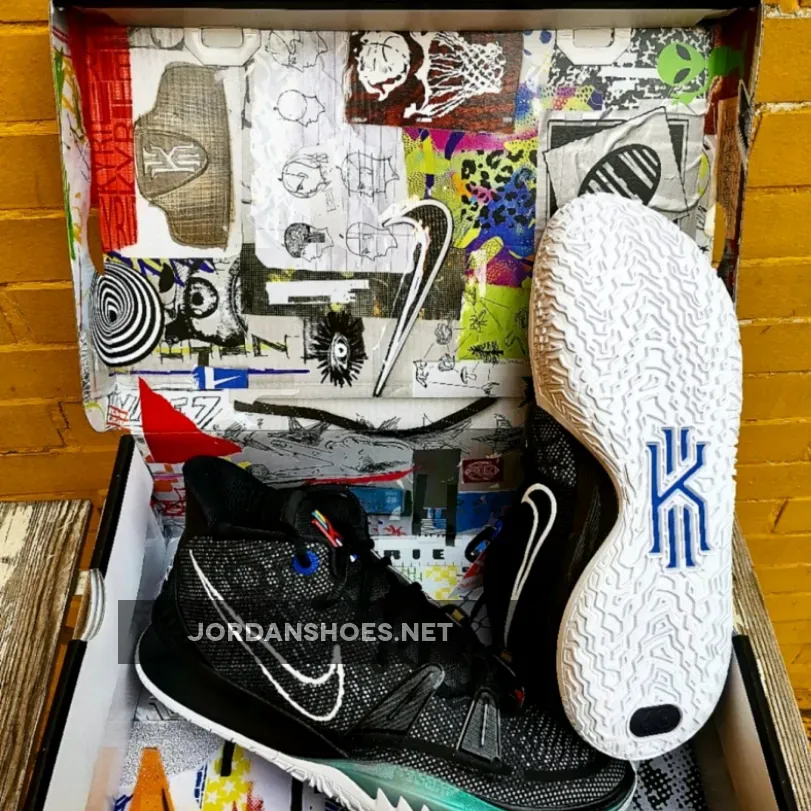 Nike Kyrie 7 Black/White-Off Noir-Chile Red