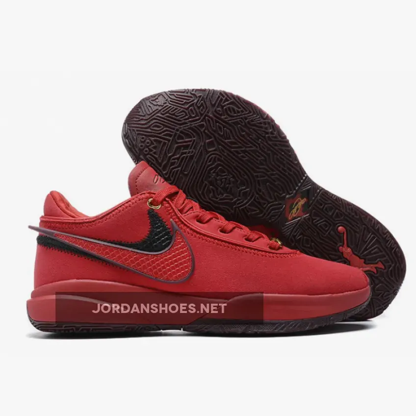 Nike LeBron 20 "Liverpool" University Red/Burgundy Crush-Black-Gold