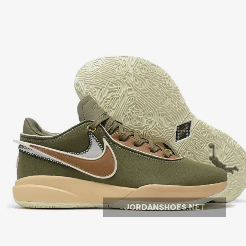 Nike LeBron 20 Olive Suede