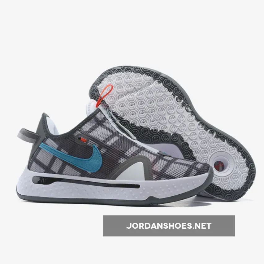 Nike PG 4 "Plaid" Grey/Laser Blue