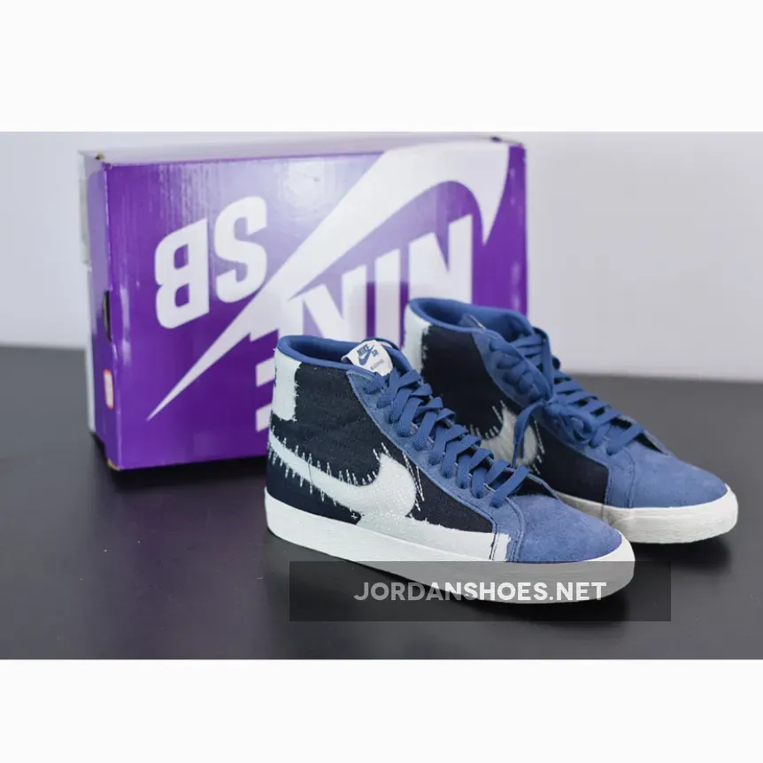 Nike SB Blazer Mid Premium "Sashiko" Mystic Navy