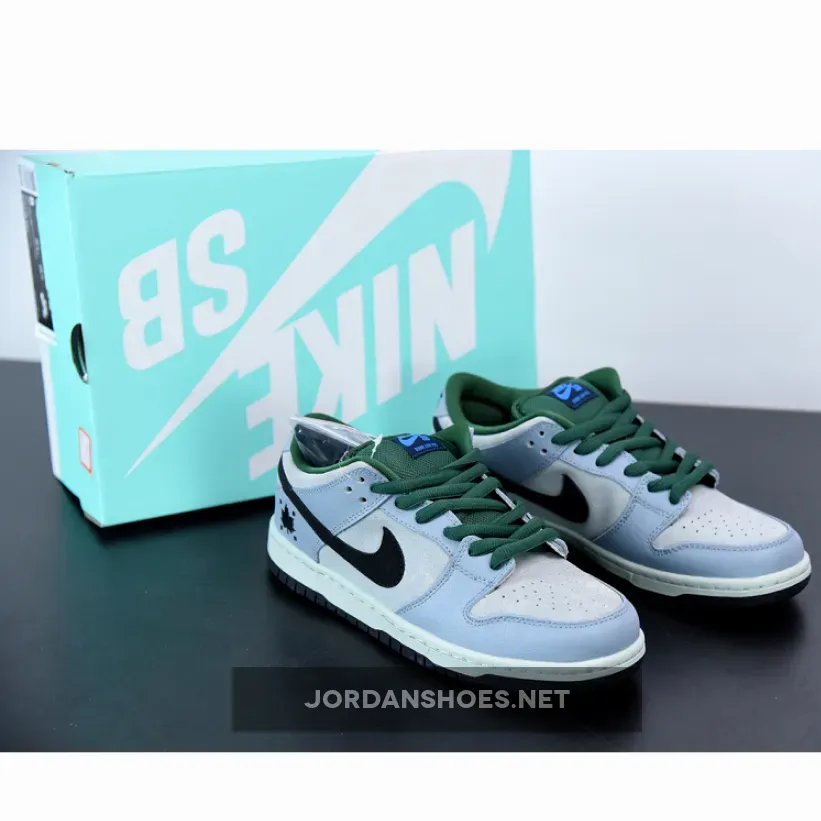 Nike SB Dunk Low Premium "Maple Leaf" Grey/Black-Gorge Green
