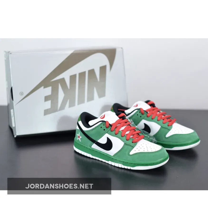 Nike SB Dunk Low Pro ‘Heineken’ Classic Green/Black/White/Red