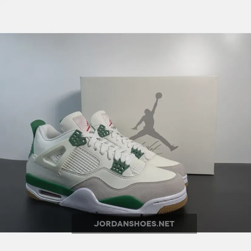 Nike SB x Air Jordan 4 Sail Pine Green Nike SB x Air Jordan 4 Sail Pine Green