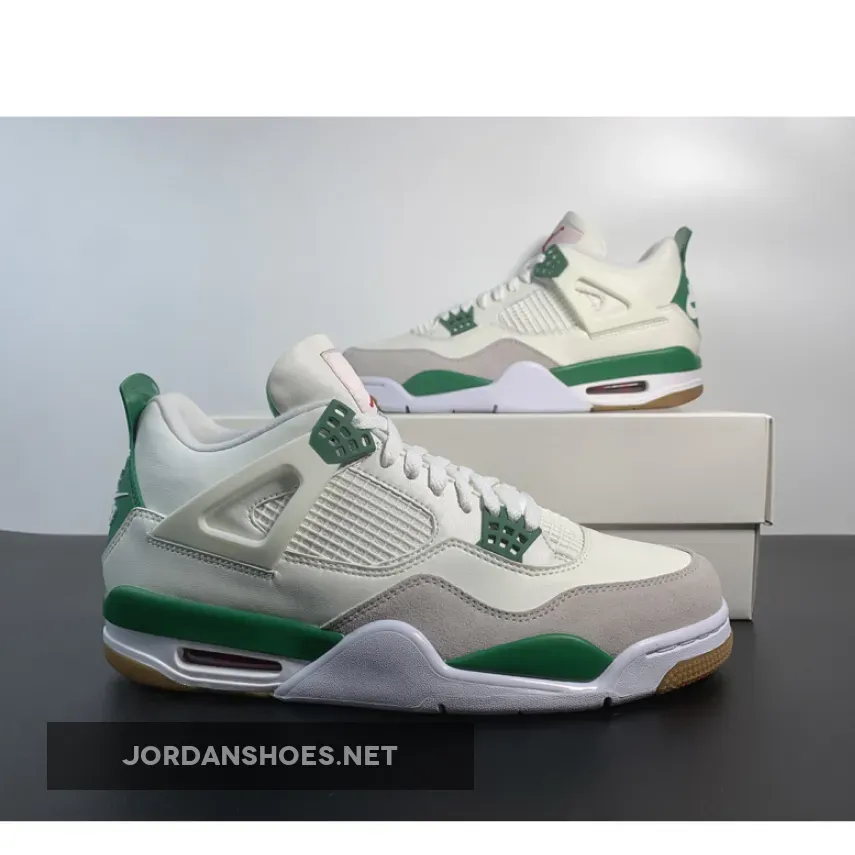 Nike SB x Air Jordan 4 Sail Pine Green Nike SB x Air Jordan 4 Sail Pine Green
