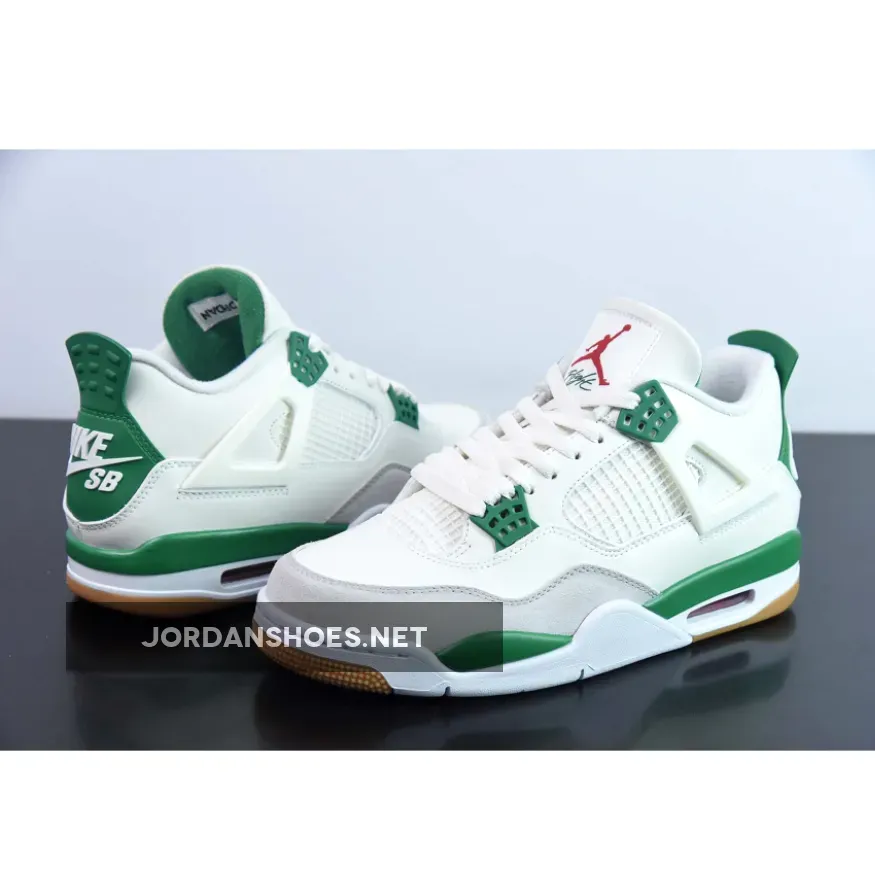 Nike SB x Air Jordan 4 Sail Pine Green Nike SB x Air Jordan 4 Sail Pine Green