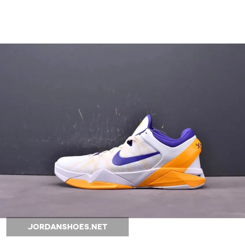 Nike Zoom Kobe 7 System ‘Lakers’ White/Concord-Del Sol