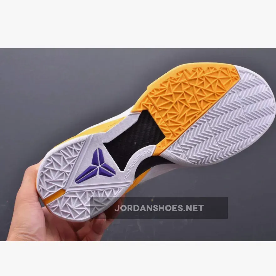 Nike Zoom Kobe 7 System ‘Lakers’ White/Concord-Del Sol Nike Zoom Kobe 7 System ‘Lakers’ White/Concord-Del Sol