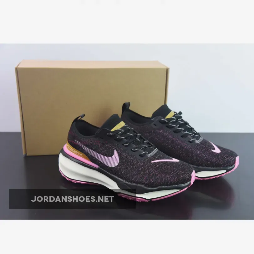 Nike ZoomX Invincible Run Flyknit 3 Earth/Black/Wheat Gold/Pink Spell