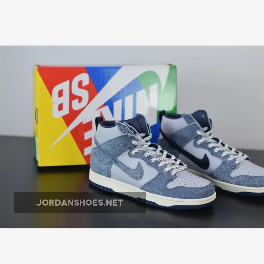 Notre x Nike Dunk High Pearl White/Blue Void/Grand Purple