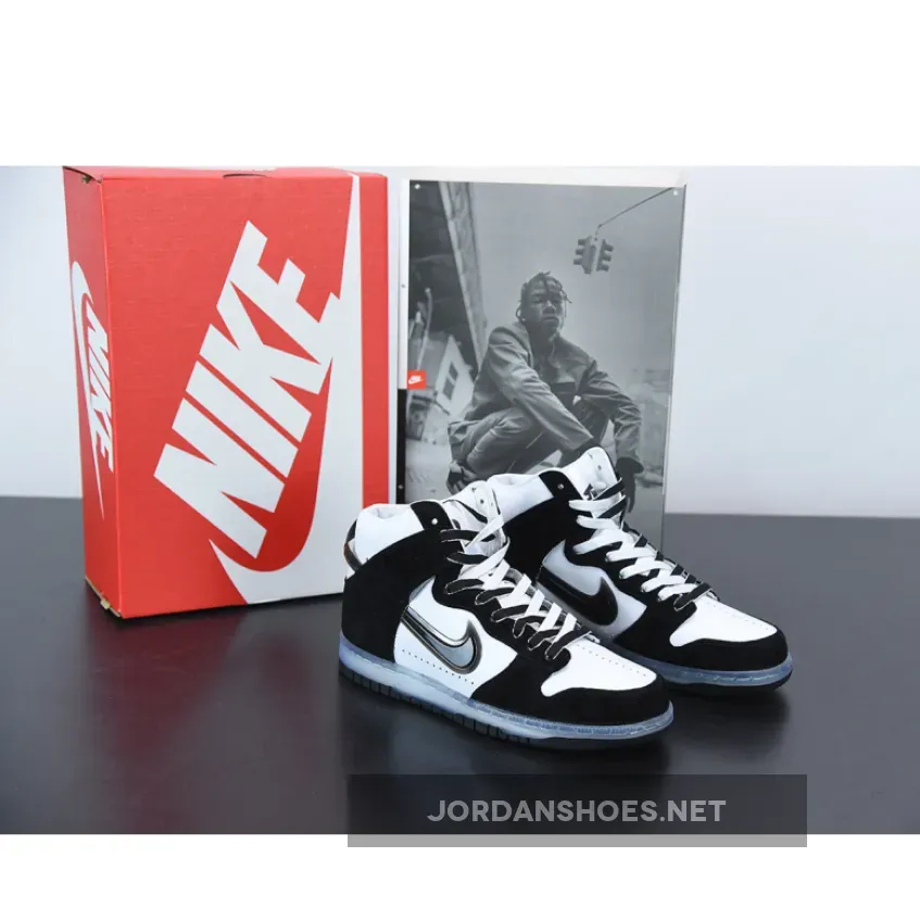 Slam Jam x Nike Dunk High Black White