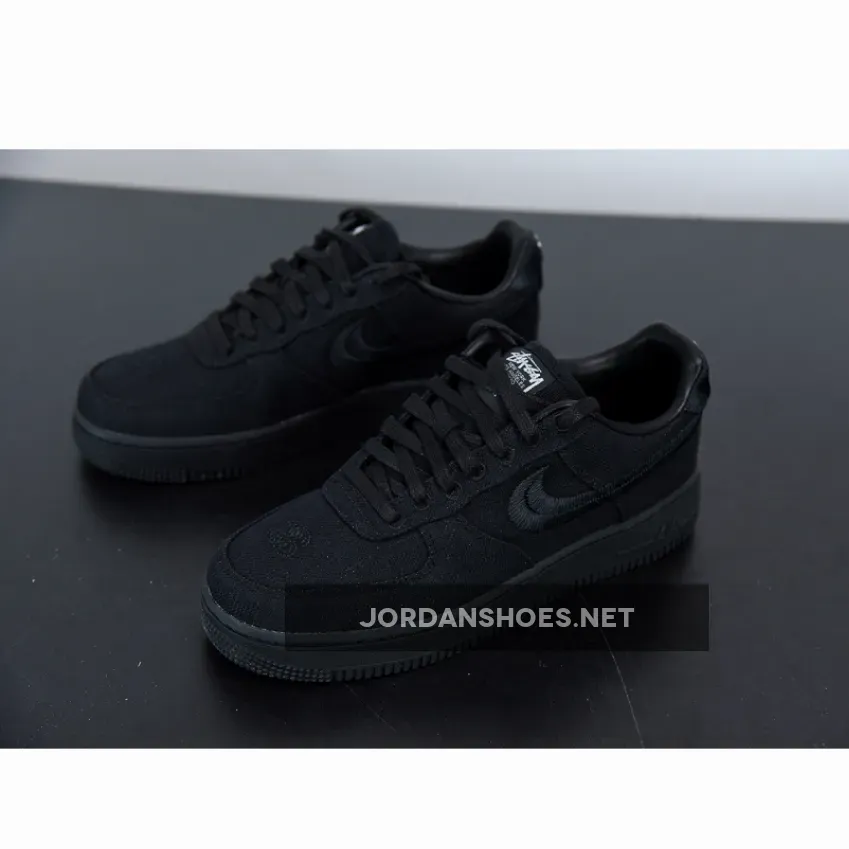 Stussy x Nike Air Force 1 Low Triple Black Stussy x Nike Air Force 1 Low Triple Black