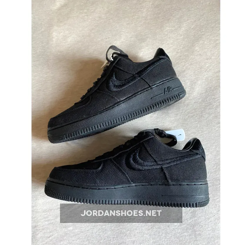 Stussy x Nike Air Force 1 Low Triple Black Stussy x Nike Air Force 1 Low Triple Black