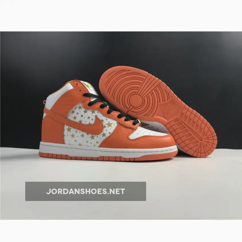Supreme x Nike SB Dunk High Pro ‘Orange Stars’