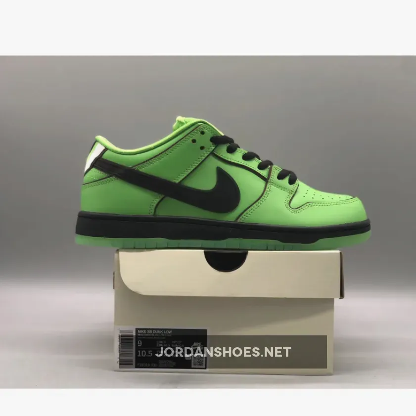 The Powerpuff Girls x Nike SB Dunk Low Buttercup The Powerpuff Girls x Nike SB Dunk Low Buttercup