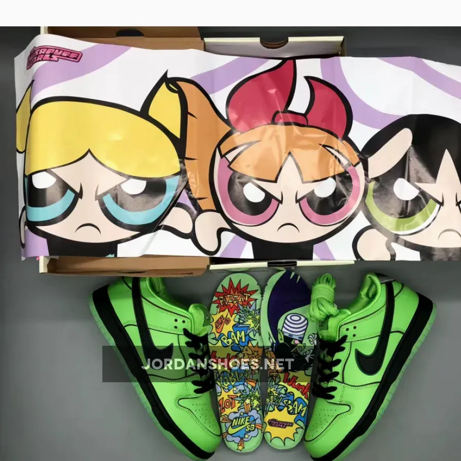 The Powerpuff Girls x Nike SB Dunk Low Buttercup The Powerpuff Girls x Nike SB Dunk Low Buttercup