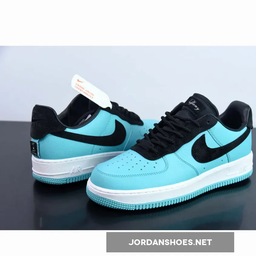 Tiff x Nike Air Force 1 Low "1837" Aqua Black Tiff x Nike Air Force 1 Low "1837" Aqua Black