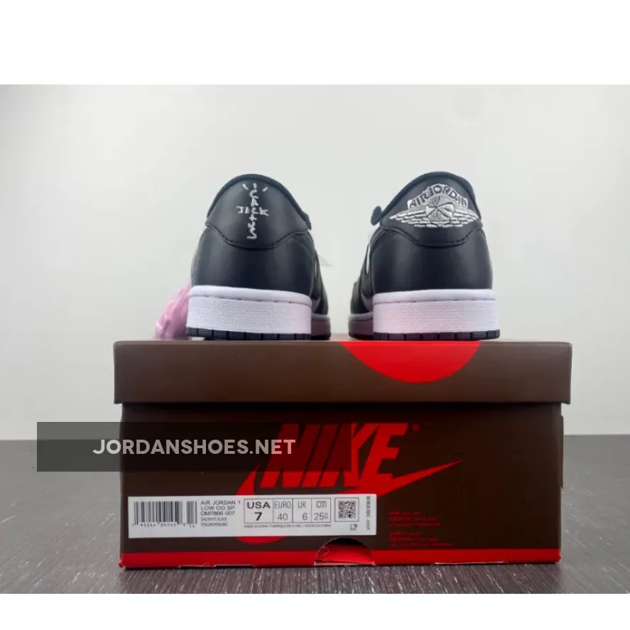 Travis Scott x Air Jordan 1 Low Black White Travis Scott x Air Jordan 1 Low Black White