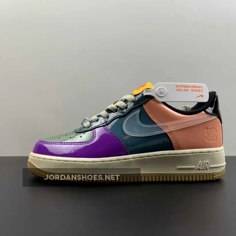 Undefeated x Nike Air Force 1 Low Wild Berry Celestine Blue